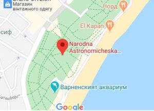 Розташування Обсерваторії Коперника на карті