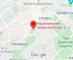 Розташування Національного Палацу Культури на карті