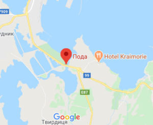 Розташування Заповідника «Пода» на карті