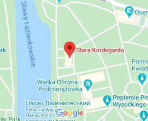 Розташування Старої оранжереї Королівського парку на карті