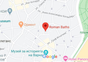 Розташування Римських термів на карті