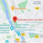 Варшавський зоопарк - Варшава - Польща - карта