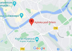 Розташування Аптеки під орлом на карті