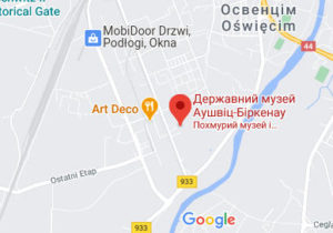 Розташування Музею Аушвіц-Біркенау на карті