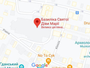 Розташування Базиліки Святої Діви Марії на карті