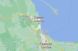 Гдиня - Польща - карта