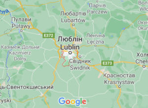 Люблін - Польща - карта