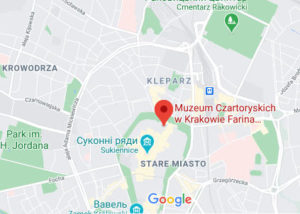 Розташування Музею Чарторийських на карті