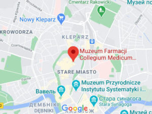 Розташування Музею фармацевтики на карті