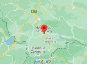 Новий Тарг - Польща - карта