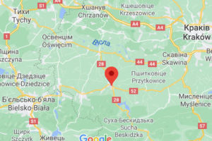 Вадовіце - Польща - карта