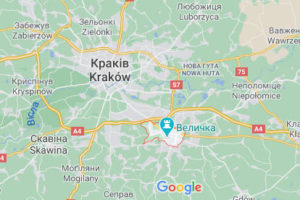 Величка - Краків - Польща - карта