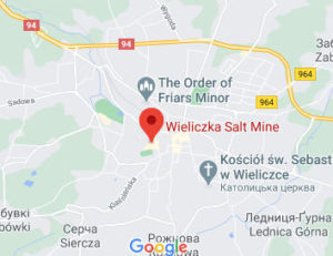 Розташування Соляної шахти «Величка» на карті