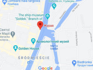 Розташування Журава на карті