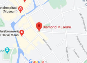 Розташування Музею діамантів на карті