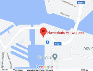 Розташування Antwerp Port House на карті