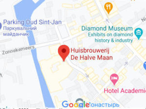 Розташування Музе. пивоваріння De Halve Maan на карті