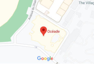 Розташування Аквапарку Oceade на карті
