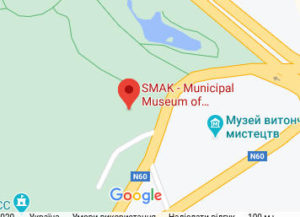 Розташування Міського музею сучасного мистецтва на карті