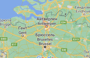 Антверпен - Бельгія - карта