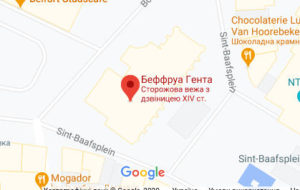 Розташування Вежі беффруа на карті