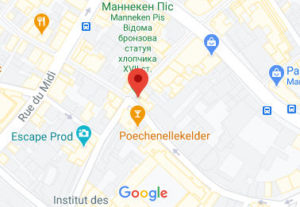 Розташування Фонтану «Пісяючий хлопчик» на карті