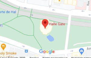 Розташування Воріт Халле на карті