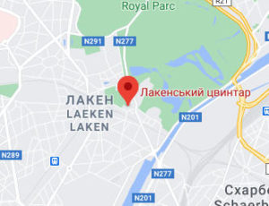 Розташування Лакенського кладовища на карті