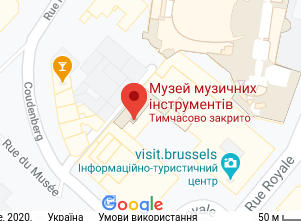 Розташування Музею музичних інструментів на карті
