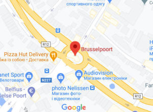 Розташування Брюссельських воріт на карті