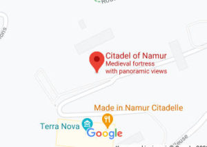 Розташування Цитаделі Намюра на карті