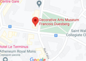 Розташування Музею декоративного мистецтва Франсуа Дюсберга на карті