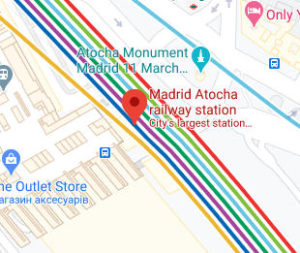 Розташування Вокзалу Аточа на карті