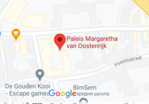 Розташування Палацу Маргарити Австрійської на карті