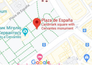 Розташування Площі Іспанії на карті
