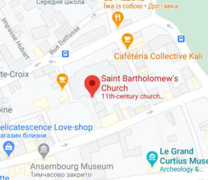 Розташування Церкви Св. Варфоломія на карті