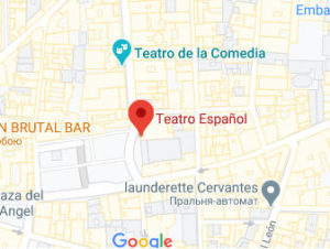 Розташування Театру Еспаньол на карті