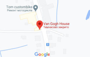 Розташування Будинку Ван Гога в Кюсме на карті