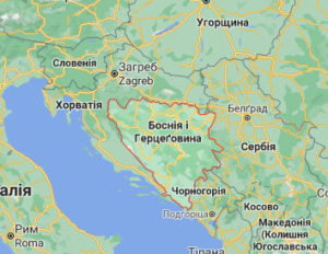 Боснія та Герцеговина - карта