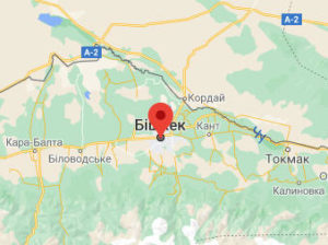 Бішкек - Киргизстан - карта