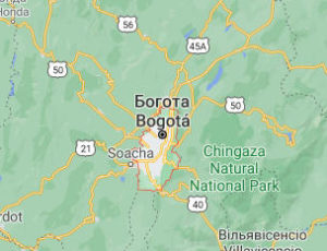 Богота - Колумбія - карта