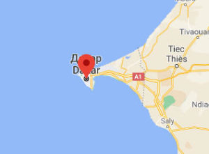 Дакар - Сенегал - карта