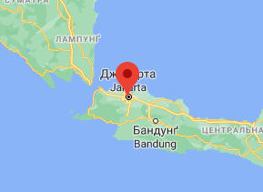 Джакарта - Індонезія - карта