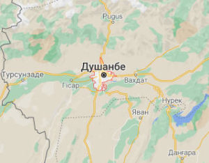 Душанбе - Таджикистан - карта