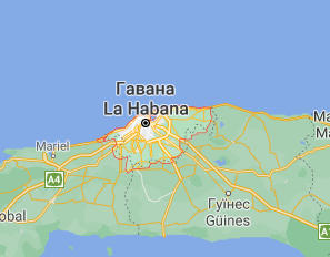 Гавана - Куба - карта