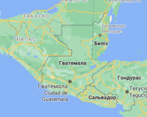 Гватемала - карта
