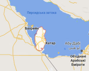 Катар - карта
