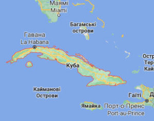 Куба - карта