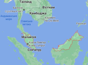 Малайзія - карта
