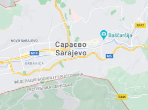 Сараєво - Боснія та Герцеговина - карта